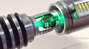 The primary crystal and the focusing crystals. Luke Rotj V2 Custom Star Wars Fx Lightsaber Spring Loaded Spinning Crystal Chamber Reveal Pcv3 5 Youtube