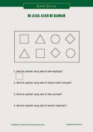 Tidak hanya tk worksheets abc, anda juga bisa melihat gambar lain seperti free tk worksheets, worksheet anak tk, free printable tk worksheets, tk math, worksheets for tk. Belajar Paud Tk Balita Konsep Gambar Di Atas Atau Di Bawah Gambar Lain Belajar Pendidikan Anak