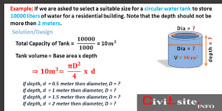 How deep is 50 meters under water? 10000 Liter Capacity Circular Water Tank Design Calculation