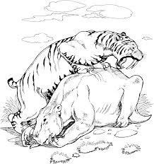 Check out our saber tooth tiger selection for the very best in unique or custom, handmade pieces. Saber Tooth Tiger Pictures To Print Coloring Pages For Kids And Coloring Library
