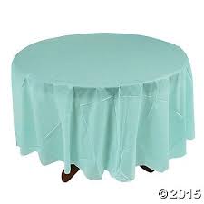 Light Blue Round Tablecloth Plastic Tablecloth Round Table Covers Table Cloth