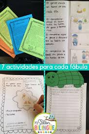 4 Fabulas Con 7 Actividades Cada Una Escritura Organizadores Graficos Titeres Secuencia Pregun Actividades Preguntas De Comprension Organizadores Graficos