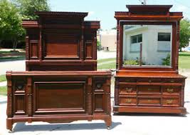 Antique american victorian eastlake walnut rose marble top dresser. Mahogany Antique Beds Bedroom Sets 1800 1899 For Sale Ebay
