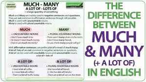 There is a lot of and there are a lot of are both legitimate terms, depending on whether the noun is countable or not. Much Vs Many Vs A Lot Of English Grammar Lesson Youtube