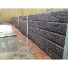 Composite railway sleeper material sleepers. Ridgi 150 X 50mm 1 5m Woodgrain Concrete Sleeper Concrete Sleepers Outdoor Rooms House Exterior