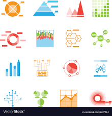 Graphs And Charts Icons Or Infographic Elements