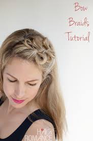 It's like a french braid but instead of braiding it. Bow Braids Hairstyle Tutorial Hair Romance