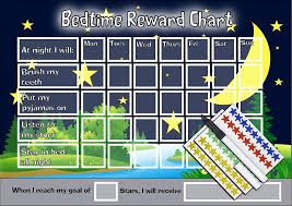 Happy Learners Limited Bedtime Night Time Reward Chart Kids Childrens Sticker Star Sleep In Own Bed