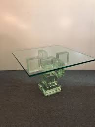 Features a contrasting 10mm tempered glass top embedded within the top of. Glass Block Coffee Table 5 For Sale On 1stdibs