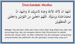 Bacaan Doa Setelah Wudhu Lengkap Beserta Latin Dan Artinya Doa Harian Islami