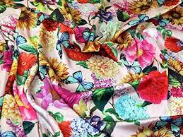 Ihr onlineshop für stoff und stoffe als meterware, ohne versandkosten also portofrei und ohne mindestbestellwert. Butterfly Floral Print Seidiger Satin Kleid Stoff Pink Meterware Pink Meterware Stoff