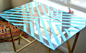 Evenly all the way around, rob put screws in each of the pocket holes. How To Diy Etched Glass Table Top Delicious And Diy