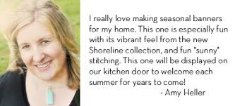American Crafts Studio Blog: Stitched Summer Banner Tutorial by Amy Heller