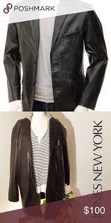Jones New York Genuine Leather Jacket 42r Genuine Leather Jackets Jones New York Leather Jacket
