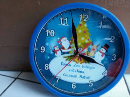 Gambar jam dinding in title/summary. Termurah Jam Dinding Tema Natal Souvenir Jam Natal Shopee Indonesia
