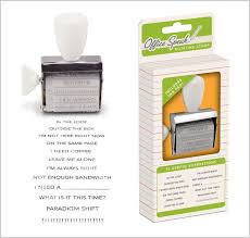 A Rotating Rubber Stamp Makes Business Jargon Quick And Easy Stamp Making Rubber Stamps Make Business