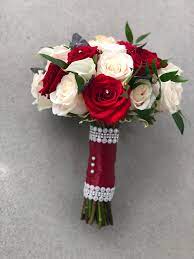 Maybe you would like to learn more about one of these? Red White Contemporary Bouquet Modern Bouquet Bridal Bouquet Wedding Modern