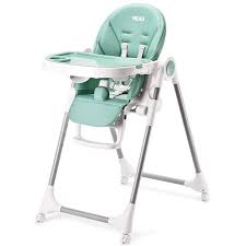 Heao Portable Convertible High Chair Reclining Toddler Chairs Adjustable Height For 0 6 Age Baby Green Walmart Com