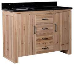 I have a side (left) sink vanity. Wallace Solid Fir Single Sink Vanity Left Sink 48 Transitional Bathroom Vanities And Sink Consoles By Bellaterra Home