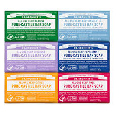 Once you use our natural, vegan bar soaps you'll never use. Dr Bronner S Magic Soaps Pure Castile Soap Variety Gift Pack Sampler 6 Assorted 5 Ounce Bars By Dr Bronner S Amazon De Beauty