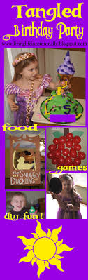 Find ways to incorporate the snacks into the party theme. Tangled Party