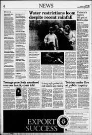 Restrictions during the fire danger period. The Age From Melbourne Victoria Australia On June 6 2000 Page 4