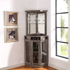 Home Source Industries Oak Corner Bar Bar Furniture Corner Bar Bars For Home