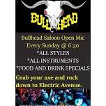 open mic / jam at THE BULLHEAD Saloon