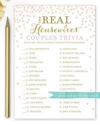 Community contributor this post was created by a member of the buzzfeed community.you can join and make your own posts and quizzes. The Real Housewives Couples Trivia Game The Original Etsy Real Housewives Couples Trivia Bridal Shower Games