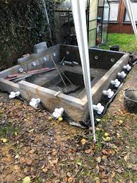 Once you've done that then lay down 24 tiles which form an 8' x 8' base which is sufficient for most hot tubs and then fill with 1/4 crushed rock to the top of the. Everything You Need To Know About Plumbing When Building Your Own Hot Tub