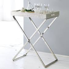 Tall Butler Tray Stand In 2020 West Elm Side Table Butler Tray Tray Table