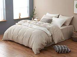 It is exceptionally soft and doesn't require ironing. Dapu Stoned Washed Linen Duvet Cover Pure French European Flax King Natural Linen Duvet Cover And 2 Pillowcases Pricepulse