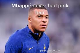 Mbappé with Pink Hair | TikTok