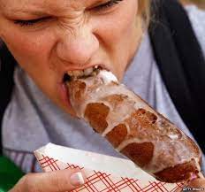 The Us Love Affair With Food On A Stick State Fair Food Fair Food Recipes Deep Fried Food