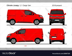 Citroen Jumpy Cargo Van L1 2016 Present Vector Image On Vectorstock Renault Master Van Citroen