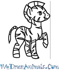 This tutorial shows the sketching and drawing steps from start to finish. How To Draw A Baby Zebra