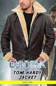 Dunkirk Tom Hardy Jacket Jackets Tom Hardy Jacket Shearling Jacket