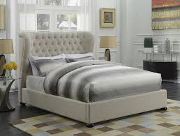 Newburgh Beige Full Size Bed 300744f Savvy Discount Furniture King Upholstered Bed Upholstered Platform Bed Upholstered Panel Bed