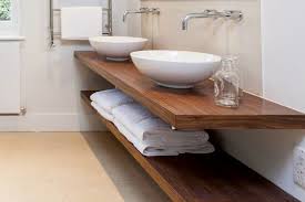 floating shelves bathroom sink  trendecors