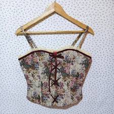 Sun tapestry, vintage tapestry, boho decor, line wall art, hanging wall art, 70's wall art, retro art, sunlight art, contemporary tapestry Rare Emily Temple Cute Floral Tapestry Bustier Corset Top Retro Y2k Victorian Grunge Fairy Prairie Cottagecore Rug Japan Harajuku Gothic Lolita Women S Fashion Tops Sleeveless On Carousell