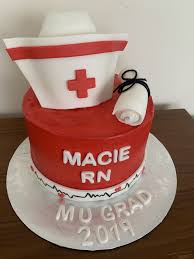 Graduation Nurse Cake Rn Nursing Cake Cake Fondant Cakes