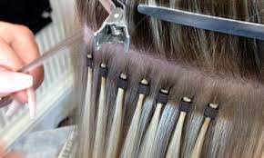 Hair extension strands are fastened discreetly using micro rings. Salons That Do Micro Loop Hair Extensions Naturalsalons