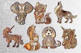 Download Laser Cut Files Svg Dxf Pdf Ai Glowforge Files Instant Download Geometric Animals Bundle Wall Decor Art Collectibles Digital Delage Com Br