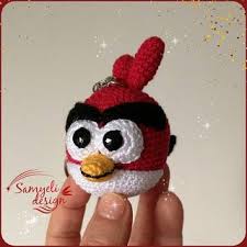 Samyelinin Orguleri Angry Birds Keychains Orgu Angry Birds Kuklalar
