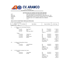 We did not find results for: Pdf Daftar Analisa Harga Satuan Upah Bahan Analisa Biaya Konstruksi Pekerjaan Persiapan 1m 3 Galian Tanah Biasa Sedalam 1 Meter2 1m 3 Galian Tanah Biasa Sedalam 2 Meter Kopi Hitam Academia Edu