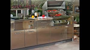 stainless steel outdoor kitchen doors