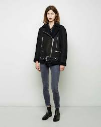 Acne Studios More Shearling Jacket Jackets Shearling Jacket Moto Jacket