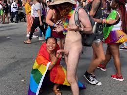 Public erection CFNM fondling. Its Gay Pride, but...are they? | Scrolller