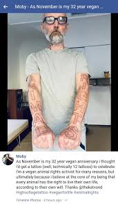 Moby posted this photo to his instagram on tuesday. I M 100 For People Believing And Practicing What They Want But Moby S Tattoos Are Hot Garbage Shittytattoos