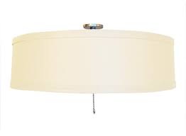 Shop drum shade ceiling fan light kit at bellacor. Magnetic Attaching Linen Drum Shade For Ceiling Fans S T Lighting Llc